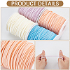 4 Rolls 4 Colors Flat Faux Suede Cord LW-CL0001-04A-6