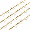 3.28 Feet Handmade Brass Curb Chains X-CHC-E020-06G-2