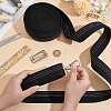 5 Yards Polycotton Ribbon OCOR-WH0078-169E-3