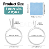 Aluminium Alloy Finger Ring Components FIND-DC0006-70P-2