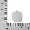 304 Stainless Steel Rhinestone Pendants STAS-Z122-55P-3