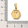 304 Stainless Steel Charms STAS-H227-01G-Y-3