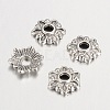 Tibetan Style Alloy Bead Caps TIBEB-Q022-AS-FF-2