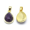 Natural Amethyst Pendants G-O176J-03G-2