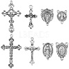 80Pcs 8 Styles Alloy Tibetan Style Pendants & Chandelier Component Links Kits FIND-SC0022-99-7
