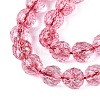 Crackle Transparent Glass Beads Strands GLAA-N068-04A-09-3
