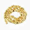 Electroplate Non-magnetic Synthetic Hematite Beads Strands X-G-Q465-31G-2