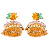 Alloy Enamel Dangle Stud Earrings FS-WG6CE38-15-1