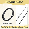 4 Yards 2 Styles Flat PU Leather Cord WL-CL0001-27-2