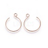 Ion Plating(IP) 304 Stainless Steel Earring Hooks STAS-O119-10RG-A-2