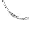 Figaro Chain Necklace for Men X-NJEW-F027-03-1mm-2