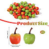 60Pcs 2 Colors Foam Imitation Apple DJEW-CA0001-43-2