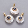 Natural Cultured Freshwater Pearl Pendants KK-L187-02A-1