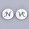 Natural Freshwater Shell Charms SHEL-S276-119N-2