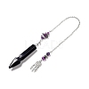 Natural Banded Agate Pointed Dowsing Pendulums G-I322-01P-09-2