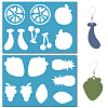 Acrylic Earring Handwork Template DIY-WH0359-066-1
