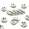 Brass Rhinestone Spacer Beads RB-A014-L10mm-01S-1