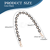 Teardrop Resin Bag Links Straps PURS-WH0001-05C-3