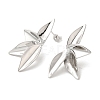 Brass Stud Earrings for Women EJEW-M251-04P-1