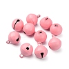 Baking Paint Brass Bell Pendants KK-WH0044-35C-1