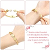 1Pc Adjustable Flower Vacuum Plating 304 Stainless Steel Bangles for Women BJEW-YW0001-16-2