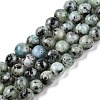 Dyed Natural White Jade Beads Strands G-T140-4mm-B03-1