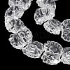 Electroplate Baking Paint Transparent Glass Beads Strands GL-CBA17FF-02L-3