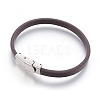Microfiber Leather Cord Bracelets BJEW-L635-01C-01-2