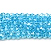 Transparent Electroplate Glass Beads Strands EGLA-A039-T3mm-A19-1
