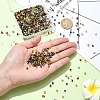 1200Pcs 15 Styles Iron and Brass Crimp Beads FIND-YW0004-74-3