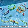 12Pcs Adjustable Braided Nylon Cord Macrame Pouch Bracelet Making AJEW-SW00010-05-3