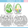 Easter Theme Carbon Steel Cutting Dies Stencils DIY-WH0309-3560-2