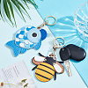 2Pcs 2 Styles Imitation Leather Anti-Lost Protection Covers AJEW-NB0008-58-4