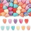 50Pcs 11 Styles Synthetic Coral Beads CORA-FS0001-05-1