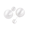 Round Ball Drawbench Brass Ear False Plugs for Women LS-EJEW-G391-24C-S-3