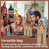 12Pcs Rectangle Jute Cheers Wine Drawstring Storage Bags FIND-WH0427-15A-6