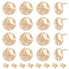 8 Pair Brass Stud Earring Findings KK-BC0013-07-1