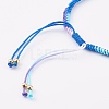 Segment Dyed Polyester Thread Braided Bead Bracelet Making AJEW-JB00919-01-3