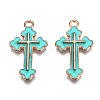 Alloy Enamel Pendants ENAM-S121-059F-3