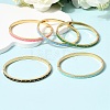 304 Stainless Steel Enamel  Bangles BJEW-D408-36G-2