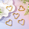 5Pcs Zinc Alloy Spring Gate Rings FIND-TA0009-73G-5