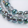 Electroplate Glass Beads Strands X-GLAA-K025-HR-6mm-A01-3