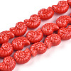 Handmade Porcelain Beads Strands PORC-I028-02H-1