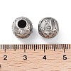 304 Stainless Steel Rhinestone European Beads STAS-A092-10N-P-3