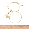 Summer 304 Stainless Steel Crystal Rhinestone Star Link Hand Chain Ring Bracelets for Women SA-CBAAE04-03G-3