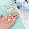 48Pcs 8 Styles Natural Cultured Freshwater Pearl Pendants PALLOY-ME00010-3