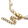 Ion Plating(IP) Golden 304 Stainless Steel Heart Link Chain Necklaces NJEW-E098-02G-06-3