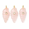 Natural & Synthetic Mixed Gemstone Carved Pendants G-H357-04G-2