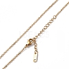 Ion Plating(IP) 304 Stainless Steel Cable Chain Necklace for Men Women NJEW-K245-014A-2