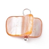 Natural Freshwater Shell Charms PALLOY-JF01352-03-2